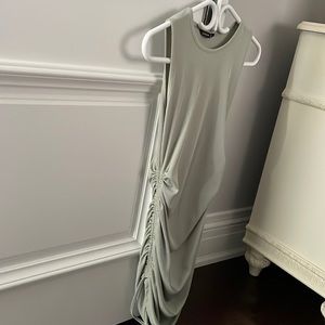 SHEIN Green Ruched Dress, length is adjustable